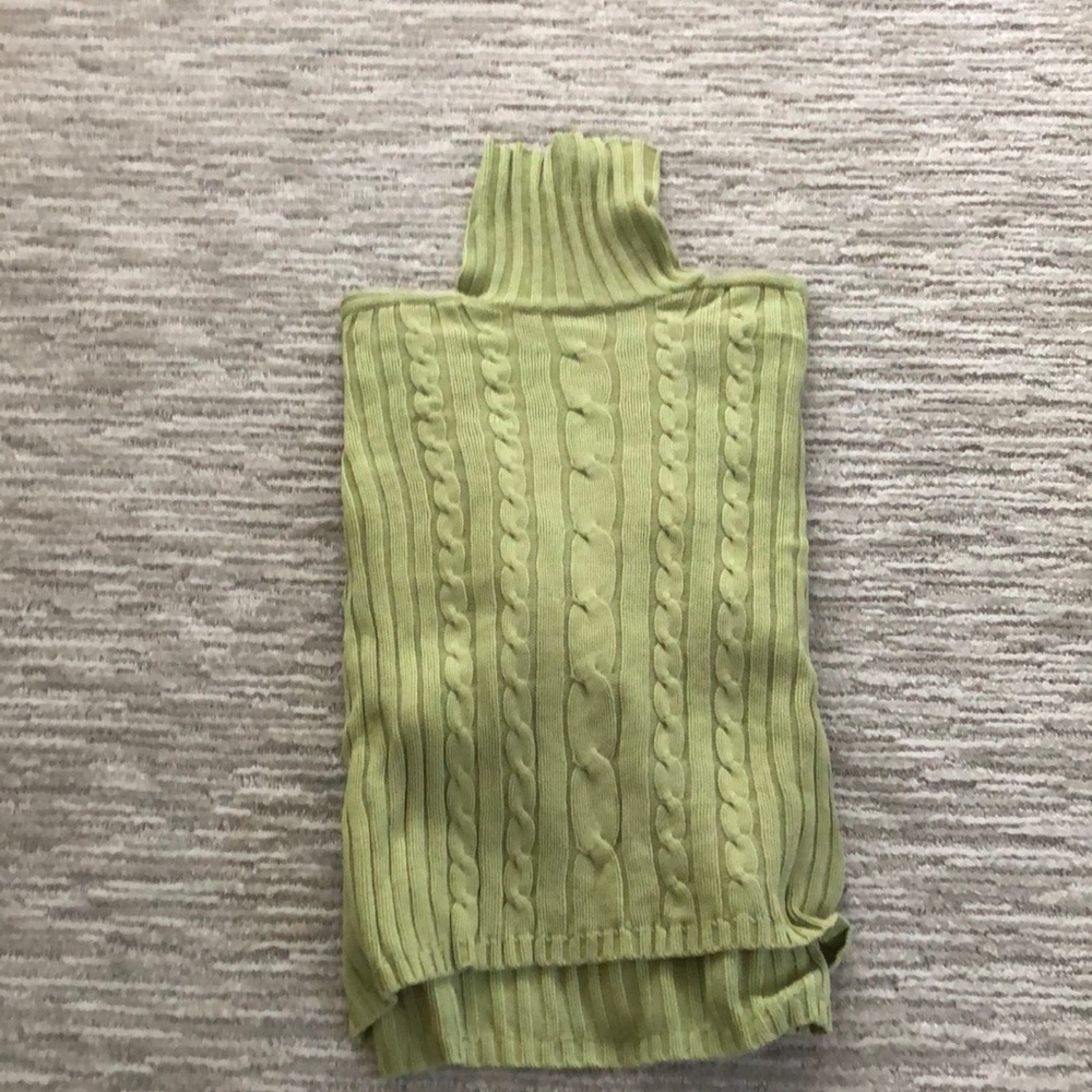 Turtleneck sweater. Worn several times. Need to freshen up closet.